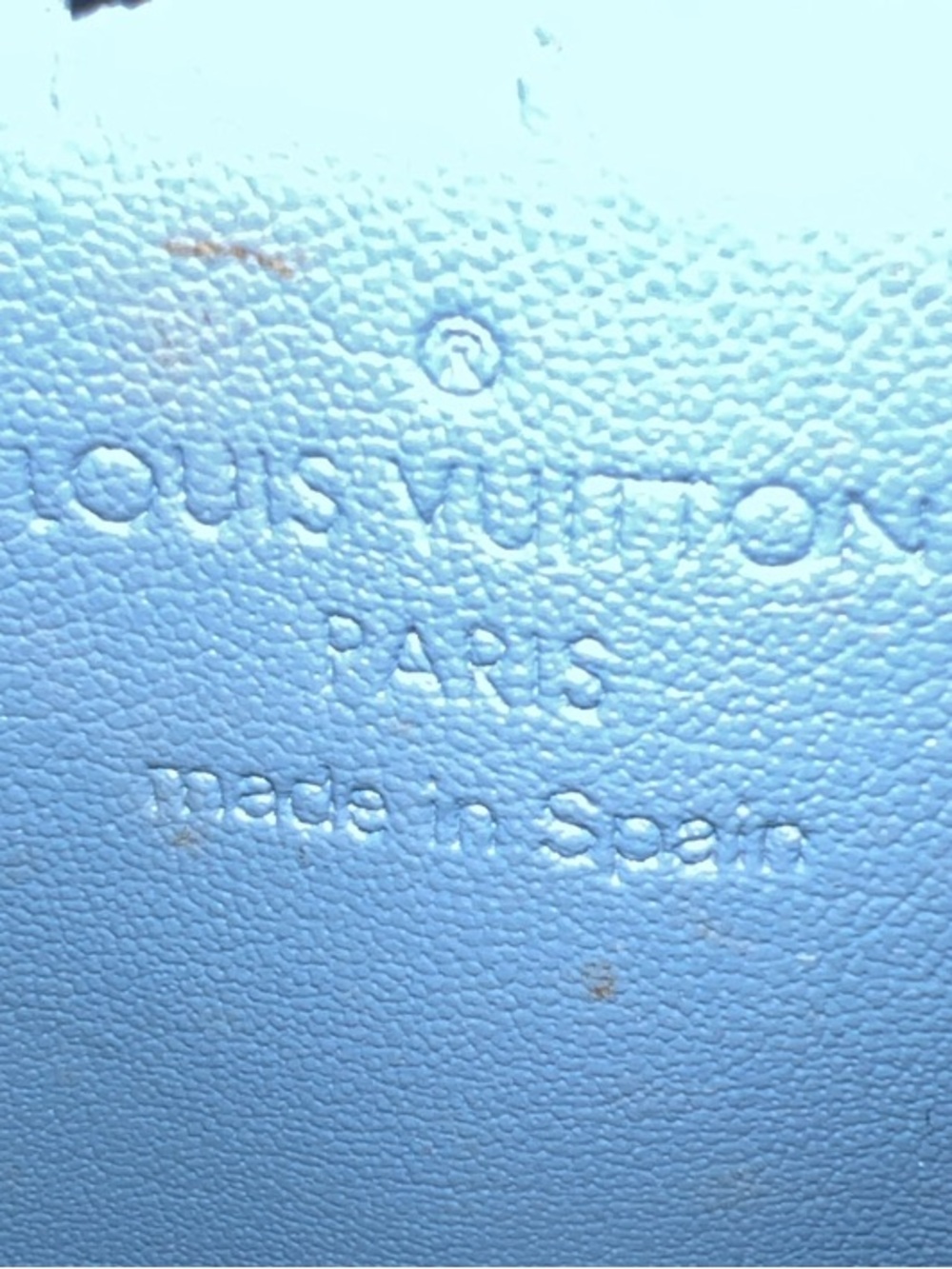 Louis Vuitton Blue Suhali Leather Pochette Key Cles - Picture 3 of 10